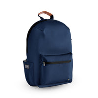 Sac à dos recyclé PKG Granville - Bleu-Bleu marine et beige, en tissu polyester