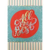Aline Greetings – Carte d'Adieux/Bonne chance, All the Best, paq./18-Papier non couché de qualité supérieure