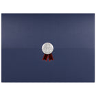 St. James - Porte-certificats/porte-documents - Sceau d'argent avec ruban rouge - bleu marine - paquet de 5-Ajoutez une touche d'élégance, de cérémonie et de sincérité à l'attribution de reconnaissance