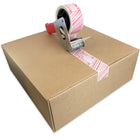 Ruban d’emballage de sécurité Tamperguard inviolable− rouge et blanc − 50 mm x 50 m, paquet de 3-Excellente adhérence aux cartons, boîtes en carton ondulé, plastiques et métaux