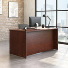 Sauder 59"W La Collection Affirm Bureau - Finition Classic Cherry-  Bords thermoplastiques résistants aux chocs et de haute qualité