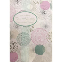 Rosedale – Cartes de sympathie et enveloppes « Deepest Sympathy To You and Family », doré, 5 1/2 x 8 po, 6/paq (19935)-Imprimées sur du papier cartonné non couché de haute qualité
