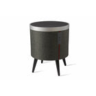 Koble - ZAIN la table d'appoint intelligente, noir / noir / argent-Port de chargement USB