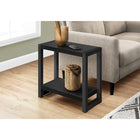 Monarch Specialties - 2081 Table D'Appoint - 22 po H/Noir/Metal Noir-Dimensions du produit: 22 po H x 23,75 po L x 11,75 po P
