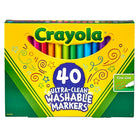 Marqueurs de lignes fines lavables Crayola, paquet de 40-Lavable sur la peau, les vêtements et MAINTENANT sur les murs peints