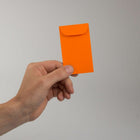 JAM Paper Enveloppes Colourées #3 Coin Commerciales - 2,5" x 4,25" - Orange recyclées - Paquet de 50-Quantité : 50 par paquet