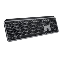 Clavier éclairé sans fil avancé pour Mac Logitech MX Keys - Gris cosmique-MX Keys pour Mac, optimisé pour les produits Apple, a une configuration Mac et des touches personnalisables Fn pour un flux continu