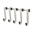 Umbra – Crochet quintuple Schnook pour dessus-de-porte, noir et nickel-Métal peint avec embouts en caoutchouc