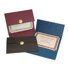 Porte-certificats St. JamesMD Elite avec médaillon doré, fini lin-3