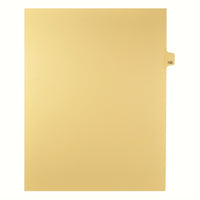 Markmaker - Intercalaires imprimes Legal, Chamois, 1/25th coupe, format lettre, sans trous, 25 tabs/PQT, 5 PQT/Boite, Numero 132-Intercalaires imprimes Legal