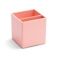 Poppin – Godet à stylos, rosé-Godet à deux compartiments