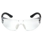 Lunettes de sécurité Endeavor de Pyramex avec verres clairs antibuée et branches noires et grises, Boîte de 12-Les verres antiégratignures protègent contre 99,9 % des rayons UV nocifs