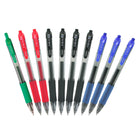 Zebra - Stylos Sarasa à encre gel rétractables – 0,7 mm – couleurs variées – paquet de 10-Prise caoutchoutée souple sans latex