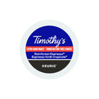 Dosettes K-Cup de café espresso Forêt tropicale de Timothy’s – Paquet de 24-Force de la torréfaction : Extra foncée