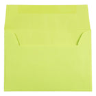JAM Paper Enveloppes format livret de couleur vive, ferm. gommée, 3 5/8 x 5 1/8 po, vert lime, paq./100-Taille : A1 (3 5/8 x 5 1/8 po)