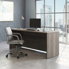 Sauder 71"W La Collection Affirm Bureau - Finition Hudson Elm-  La surface supérieure en mélamine est résistante à la chaleur, aux taches et aux rayures