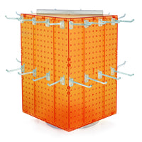 Azar - Tour de cheville interlock avec base et crochets tournants - 14 po x 14 po x 20 po - Orange-Vendu en multiples de: 1