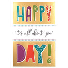 ROSEDALE - Carte de souhaits Enveloppes - 5-1/2 po L x 8 po H - Griffonnage Happy Birthday - Paquet de 12-Cartes de qualite style boutique