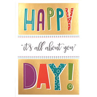 ROSEDALE - Carte de souhaits Enveloppes - 5-1/2 po L x 8 po H - Griffonnage Happy Birthday - Paquet de 12-Cartes de qualite style boutique