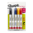 Sharpie - Marqueur à peinture à l'huile - pointe moyenne - paquet de 5 -L'encre à séchage rapide marque avec des traits opaques et lustrés sur les surfaces claires ou foncées