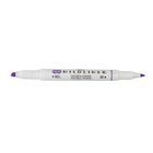 Zebra – Surligneur double pointe style stylo Mildliner, violet doux-L'encre résistante à l'eau douce est translucide et excellente pour la stratification
