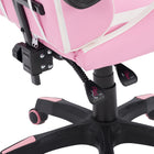 Chaise de jeu Ravagers de CorLiving - Rose/Blanc-L’oreiller pour le dos et le cou atténue les points de stress pour jouer en tout confort