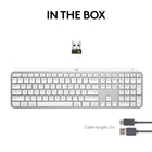 Logitech - MX Keys S Clavier sans fil - Gris pâle-Poids: 1,78 lb