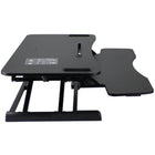 AnthroDesk - Élévateur de bureau ajustable extra large - noir-Pratiquement aucun assemblage requis, attachez simplement une étagère de clavier et commencez à utiliser!