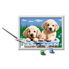 Ravensburger - CreArt Peinture par numéros chiots mignons série E-Détente et soulagement du stress: La peinture est une activité apaisante qui réduit le stress et l'anxiété. CreArt est structuré de manière à pouvoir être interrompu à tout moment. 