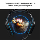 Logitech - Casque de jeu filaire G432 - PC - Noir-Micro 6 mm doté d'une fonction de sourdine Flip-up et du contrôle du volume - Vos partenaires de jeu vous entendront clairement grâce au grand micro à tige 6 mm
