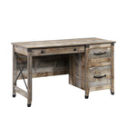 Sauder 53"W La Collection Carson Forge Bureau - Finition Rustic Cedar-Trois tiroirs avec glissières métalliques et butées de sécurité