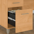 Bush Furniture - Bureau 72 po avec tiroirs Somerset - Érable croix-Bois d’ingénierie en érable croix