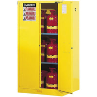 JustriteMD – Armoire de rangement ininflammable Sure-GripMD 2 portes manuelles, 34 x 34 x 65 (po)-Paroi double, acier soudé de calibre 18 avec une isolation d’air de 1 1/2 po