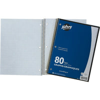 Hilroy - Cahier de notes, quadrillé métrique 5 mm, 10-1/2 po x 8 po, variés, 80 pages-Différents formats pour répondre à vos besoins en classe ou au travail !