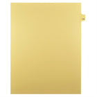 Markmaker - Intercalaires imprimes Legal, Chamois, 1/25th coupe, format lettre, sans trous, 25 tabs/PQT, 5 PQT/Boite, Numero 179-Intercalaires imprimes Legal