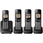 Panasonic – Téléphone sans fil KXTGC384B, 4 combinés, noir-Système à 4 combinés, expansible à 6 combinés