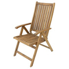 Cathay Importers – Chaise pliante à 5 positions, bois d'acacia, naturel (EC-20-0005)-Design campagne/chalet