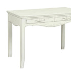 Plata Import - Lu Bureau Secrétaire Bureau Style Français", Blanc-2 tiroirs