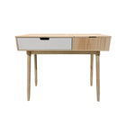 Table 2 tons Leo avec rabat-Panneau de mélamine (Carb2) et bordure en PVC, pin