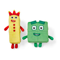Hand2Mind - Numberblocks 3 & 4 Playful Pals Plush-La série télévisée amicale Numberblocks, une émission primée de la BBC, apporte l'apprentissage des mathématiques à vivre avec nos Numberblocks Three et Four Plush !