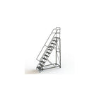 Tri-Arc Manufacturing – Escabeau roulant très robuste, hauteur : 110 po, marche perforée, profondeur : 83 po (KDHD111246)-Nombre de marches : 11