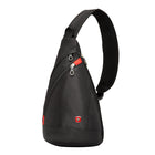 Swiss Gear – Sac à bandoulière avec pochette bloquant la radio-identification, noir-Pochette conçue pour une tablette/un lecteur numérique