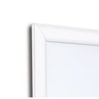 SECO - Snap Affiche Cadre Cas - 8.5" x 11" - Blanc-Comprend une feuille avant en PVC résistant aux UV et anti-reflet pour protéger l'affiche des éléments extérieurs