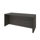 Bestar Prestige  Bureau sans caisson - Gris écorce & Ardoise-Rebords de luxe en PVC