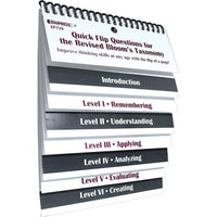 Edupress - Livret questions For The Revised Bloom Quick Flip, Taxonomy Questions, de la 5e année à 5e secondaire-Groupe d’âge et niveau : Convient aux enfants de 10 à 17 ans, de la 5e année à 5e secondaire