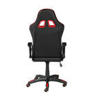 Brassex Inc. – Fauteuil de jeu Sorrento avec basculement et inclinaison, noir/rouge-Dossier inclinable jusqu’à 135 degrés