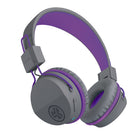 JLAB - JBuddies Studio Wireless On-Ear Kids Headphones - Grey/Purple-Plus De 24 Heures D’Autonomie, Volume Sécuritaire En Dessous De 85 Db, Câble Aux Shareport, Connexion Câblée