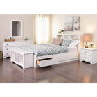 PrepacMC – Table de nuit à 2 tiroirs de la collection Monterey, 21 3/4 po, blanc-Assemblage nécessaire