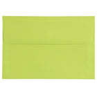 JAM Paper Enveloppes format livret de teinte claire avec fermeture gommée, 5 1/2 x 8 1/8 po, vert lime, 1000/paquet-Vert lime