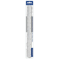 Staedtler®  Règle à échelle métrique pour arpenteur, 30 cm, 987 18-6BK-Idéal pour les étudiants en arpentage mécanique